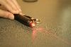 Laser rosu pointer 200mw arde topeste plastic-ultraslim - sparge baloane